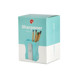 Balvi Pot à Crayons Sharpener Couleur Turquoise Pot Original et Amusant pour Crayons en Forme de Tail