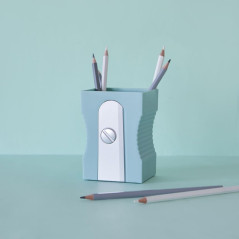 Balvi Pot à Crayons Sharpener Couleur Turquoise Pot Original et Amusant pour Crayons en Forme de Tail