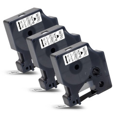 Labelwell 3x 9mm x 7m Ruban Remplacement pour Dynmo D1 40910 S0720670 Noir sur Transparent pour Dynmo LM LabelManager 160 260P 3