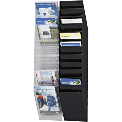 DURABLE - Porte-documents mural FLEXIBOXX 12 - Format A4 portrait - Pour la présentation de documents - 1 kit - Blanc - 17097630