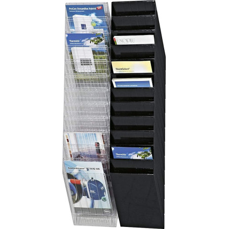 DURABLE - Porte-documents mural FLEXIBOXX 12 - Format A4 portrait - Pour la présentation de documents - 1 kit - Blanc - 17097630