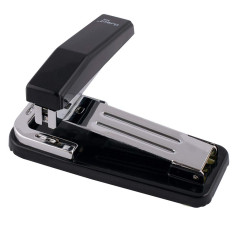 D.RECT | Agrafeuse Rotative ​5414 | Agrafeuse Rotative 30 Feuilles | Leitz Petite Agrafeuse de Bureau | Noir |