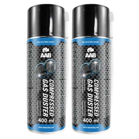 2 x AABCOOLING Bombe Depoussierante 400ml, Préparation en Spray de Air Comprimé, Dépoussiérant, Enlever la Poussière, Sans Odeur