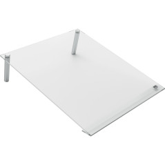 Nobo - Mini Tableau Memo Incliné Transparent Effaçable pour Bureau, Acrylique, A4, Facile à Effacer, 210 x 297 mm, Feutre Marque