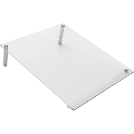 Nobo - Mini Tableau Memo Incliné Transparent Effaçable pour Bureau, Acrylique, A4, Facile à Effacer, 210 x 297 mm, Feutre Marque