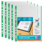 OXFORD Sachet de 10 Pochettes Perforées à Bande et Bords Colorés A4 Polypro Lisse Epaisseur 9/100ème Vert OXFORD Sachet de 10 Pochettes Perforées à Bande et Bords Colorés A4 Polypro Lisse Epaisseur 9/100ème Vert