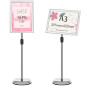 Mutualsign Porte affiche A3 Présentoir sur pied, Support pour affiche, Présentoir publicitaire remplaçable, Support de signe en Mutualsign Porte affiche A3 Présentoir sur pied, Support pour affiche, Présentoir publicitaire remplaçable, Support de signe en