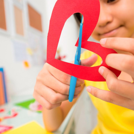 Enid Store Ciseaux sécurisés pour enfants de couleur rouge, bleue, jaune ou verte bleu