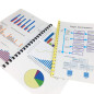 RAYSON Peignes de reliure, 21 anneaux, capacité de reliure de 55 feuilles, dos de reliure en plastique de 10 mm, A4, multicolore RAYSON Peignes de reliure, 21 anneaux, capacité de reliure de 55 feuilles, dos de reliure en plastique de 10 mm, A4, multicolore