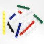 RAYSON Peignes de reliure, 21 anneaux, capacité de reliure de 55 feuilles, dos de reliure en plastique de 10 mm, A4, multicolore RAYSON Peignes de reliure, 21 anneaux, capacité de reliure de 55 feuilles, dos de reliure en plastique de 10 mm, A4, multicolore