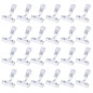 Outus 25 Pièces Plastique Signe Clips de Marchandise Clip d'Affichage Support de Supporter, Clair Outus 25 Pièces Plastique Signe Clips de Marchandise Clip d'Affichage Support de Supporter, Clair