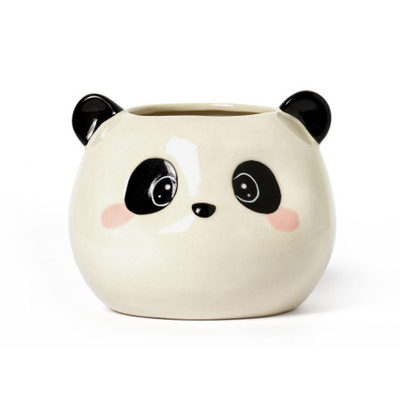 Legami - Porte-stylos en céramique, Panda Théme, Desk Friends, peint à la main, Idée cadeau, Organisateur de bureau