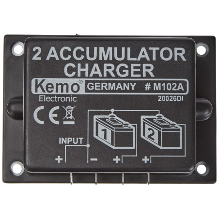 Kemo Zweit-Akkulader M102A M102A Régulateur de charge