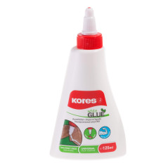 Kores - Colle Liquide de Bricolage Blanche, Fixation Extra-Forte, pour Enfants et Adultes, Sûre et Non Toxique, pour l'Artisanat