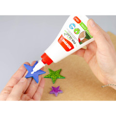 Kores - Colle Liquide de Bricolage Blanche, Fixation Extra-Forte, pour Enfants et Adultes, Sûre et Non Toxique, pour l'Artisanat