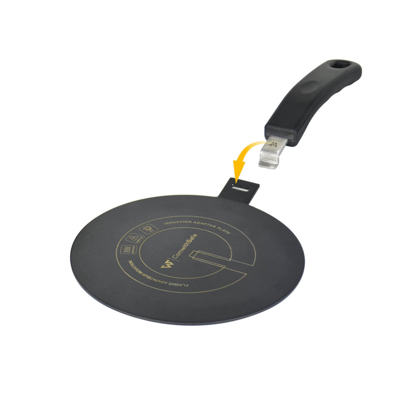 ComwithSafe Adaptateur Induction 24 CM avec Revêtement Haute Température 3,4MM - Ne CHANGE PAS de COULEUR -Plaque Diffuseur de C ComwithSafe Adaptateur Induction 24 CM avec Revêtement Haute Température 3,4MM - Ne CHANGE PAS de COULEUR -Plaque Diffuseur de C