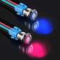 GUUZI 2 pièces Bouton Poussoir Momentané 1NO1NC Coque en Acier Inoxydable Etanche 220V-230V/5A Anneau LED Bouton Lumineux avec P GUUZI 2 pièces Bouton Poussoir Momentané 1NO1NC Coque en Acier Inoxydable Etanche 220V-230V/5A Anneau LED Bouton Lumineux avec P