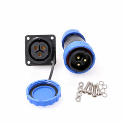 Hangton ty28 3 broches 45A connecteur étanche à l'eau et à la poussière mâle femelle câble prise vis sertissage sans soudure déc