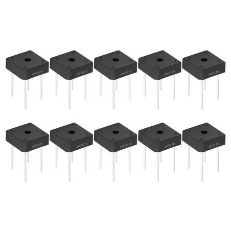 Redresseur De Diode Sur Pont 10A 1000V Performances Stables À 4 Broches Application Electronique (5Pcs)
