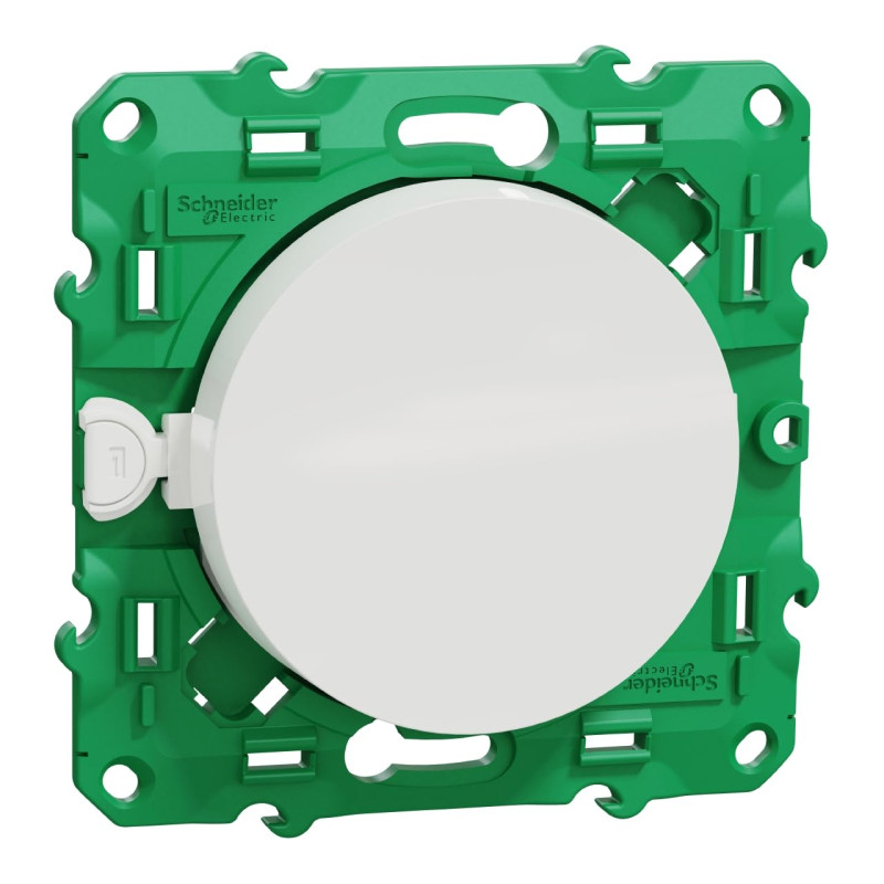 interrupteur - simple - sans fil et sans pile - odace - blanc - schneider electric s520104 interrupteur - simple - sans fil et sans pile - odace - blanc - schneider electric s520104