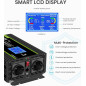 NOVOPAL Convertisseur Pur Sinus 3000W- Onduleur Convertisseur 12V 220V 230V avec télécommande et Dual AC Prises et écran LCD,pou NOVOPAL Convertisseur Pur Sinus 3000W- Onduleur Convertisseur 12V 220V 230V avec télécommande et Dual AC Prises et écran LCD,pou