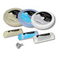 Lux Metal - Kit 3 Disques de Polissage de 150 mm et 3 Pâtes Abrasives de 250 gr - Parfaits pour polir des métaux tels que l'alum Lux Metal - Kit 3 Disques de Polissage de 150 mm et 3 Pâtes Abrasives de 250 gr - Parfaits pour polir des métaux tels que l'alum