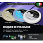 Lux Metal - Kit 3 Disques de Polissage de 150 mm et 3 Pâtes Abrasives de 250 gr - Parfaits pour polir des métaux tels que l'alum Lux Metal - Kit 3 Disques de Polissage de 150 mm et 3 Pâtes Abrasives de 250 gr - Parfaits pour polir des métaux tels que l'alum