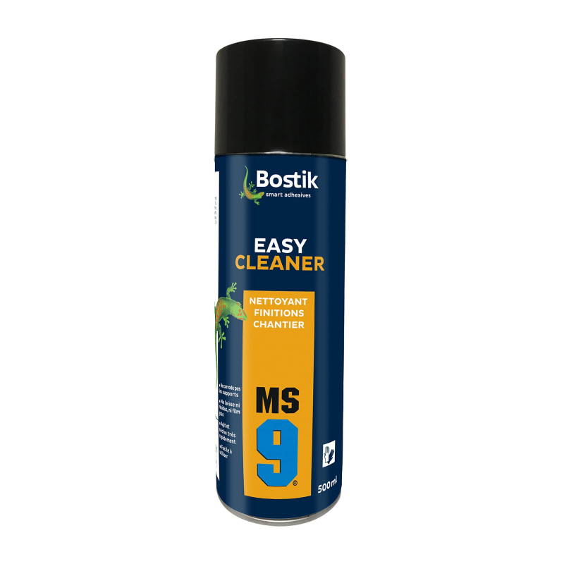 Bostik MS9 Easy Cleaner – Nettoyant Dégraissant – Tous Supports – Finition Joints Silicones et Polymère Hybrides – Neutre – Inco