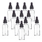 YIZHAO Flacon Compte Gouttes 50ml, Transparent Flacon Huile Essentielle Vide avec Pipette Verre, pour Huile Essentielle, Aromath