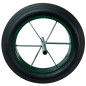 WERKA PRO Roue Increvable 15'' - Pneu Dur Ø385 x 66 mm - Axe 20 mm - Jante Métal - Pour Brouette Jardin - Alésage 20 mm - Longue WERKA PRO Roue Increvable 15'' - Pneu Dur Ø385 x 66 mm - Axe 20 mm - Jante Métal - Pour Brouette Jardin - Alésage 20 mm - Longue
