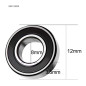 [10 pièces] MR128-2RS Deep Groove Ball Bearings Single Rubber Sealed Ball Bearings for Rollers, Home Appliances Machinery, Indus