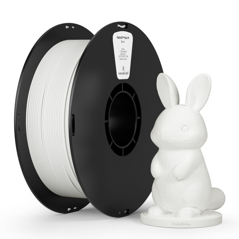 kexcelled PLA Mat Filament pour Imprimante 3D 1,75 mm +/- 0,03 mm, Texture de Couleur Mat, Convient à la Plupart des Imprimantes kexcelled PLA Mat Filament pour Imprimante 3D 1,75 mm +/- 0,03 mm, Texture de Couleur Mat, Convient à la Plupart des Imprimantes