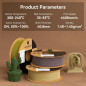 kexcelled PLA Mat Filament pour Imprimante 3D 1,75 mm +/- 0,03 mm, Texture de Couleur Mat, Convient à la Plupart des Imprimantes kexcelled PLA Mat Filament pour Imprimante 3D 1,75 mm +/- 0,03 mm, Texture de Couleur Mat, Convient à la Plupart des Imprimantes