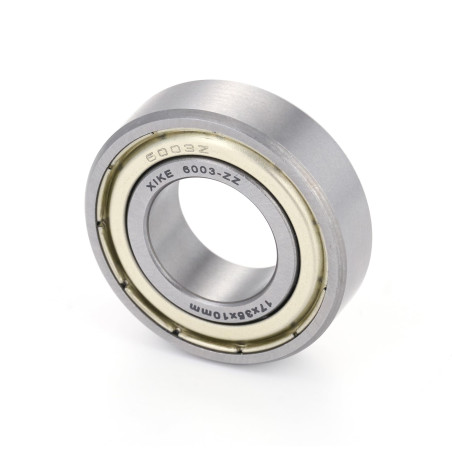 XiKe 6003ZZ Roulements à billes 17x35x10mm - Acier 100Cr6 - Double joint métallique - Pré-lubrifié - Lot de 2.