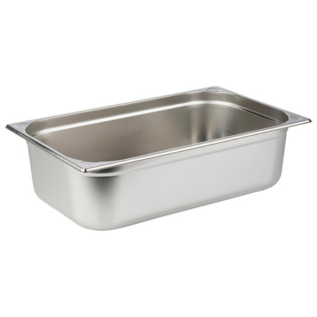 APS 81106 Récipient GN 1/1, récipient Gastronorm en acier inoxydable/Dimensions 32,5 x 53 cm/Profondeur 150 mm/Volume 20 litres