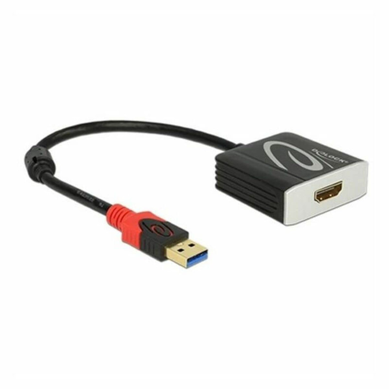 DeLock 62736 câble vidéo et Adaptateur 0,2 m USB Type-A HDMI Noir