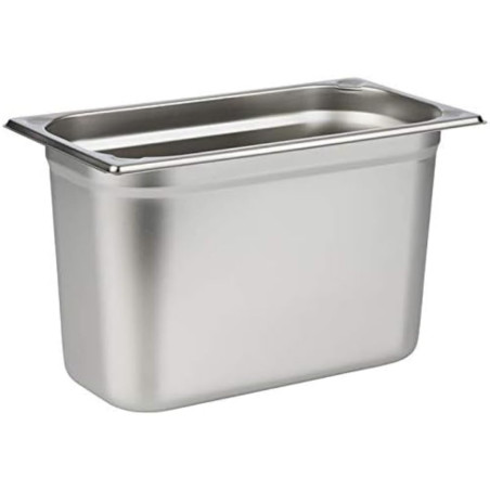 APS 81308 Récipient GN 1/3, acier inoxydable Récipient Gastronorm, dimensions 175 x 325 mm/hauteur 200 mm/volume 7,0 litres