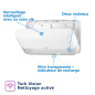 Tork Distributeur murale double pour papier toilette rouleau Mini Jumbo blanc T2, fermé, gamme Élevation, 555500 Tork Distributeur murale double pour papier toilette rouleau Mini Jumbo blanc T2, fermé, gamme Élevation, 555500