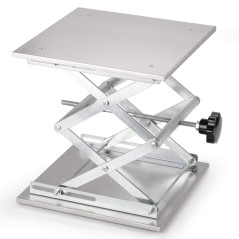 stonylab Table Élévatrice de Laboratoire, Table de Levage Plate-Forme de Laboratoire en Acier Inoxydable, 300 x 300 mm, Hauteur