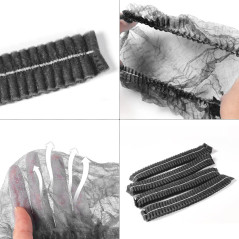 50 Pcs Bonnet Infirmière Jetable, Béret Non Tissé Bande Cap Anti Poussière Bande Cap Champignon Cap Capuchon De Protection Anti 