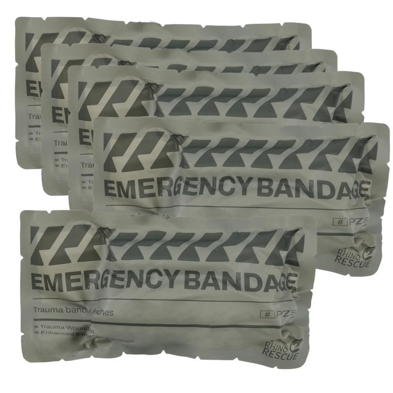 RHINO RESCUE 4" Israël Bandage, Plaie pressée, Blocage stérile médicale, Boîtes de pansement médicale avec IFAK (5 PCS) RHINO RESCUE 4" Israël Bandage, Plaie pressée, Blocage stérile médicale, Boîtes de pansement médicale avec IFAK (5 PCS)