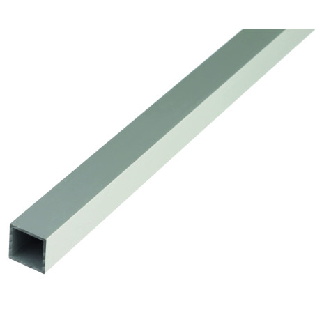 GAH Alberts Tube carré - aluminium, couleur argent, anodisée, 1000 x 30 x 30 mm