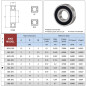 XiKe 685-2RS Roulement à Billes à Double Étanchéité 5x11x5mm Acier au Chrome et Pré-lubrifiés, 685RS Roulements à billes miniatu XiKe 685-2RS Roulement à Billes à Double Étanchéité 5x11x5mm Acier au Chrome et Pré-lubrifiés, 685RS Roulements à billes miniatu