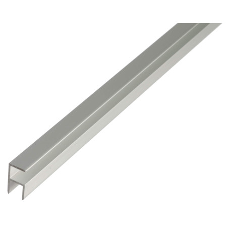 Alberts 030609 Cornière | à autoserrage | aluminium, anodisée, couleur argent | 1000 x 12,9 x 24 mm
