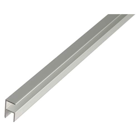 Alberts 030609 Cornière | à autoserrage | aluminium, anodisée, couleur argent | 1000 x 12,9 x 24 mm