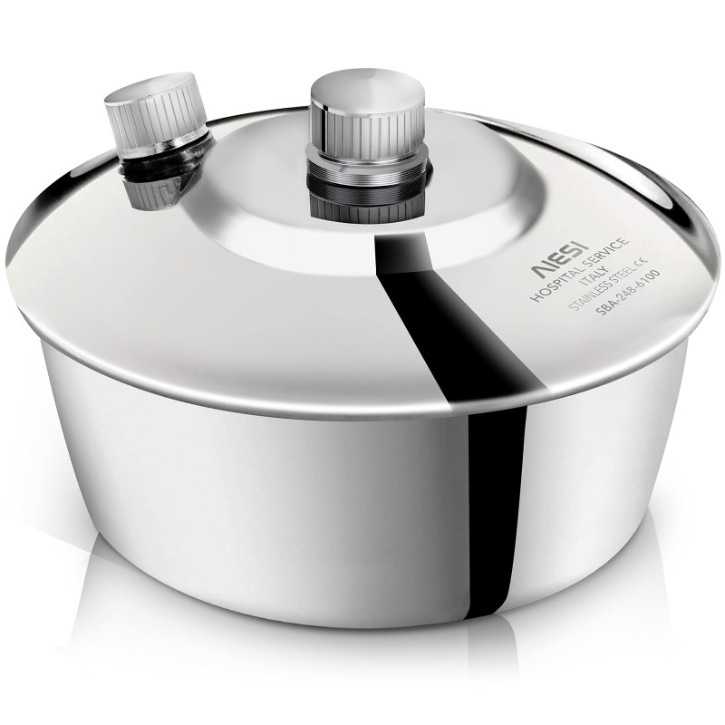 AIESI® Lampe à alcool en acier inoxydable contenance 120 ml avec bouchon à vis et mèche, Brûleur, Réchaud à alcool, Garantie 24 AIESI® Lampe à alcool en acier inoxydable contenance 120 ml avec bouchon à vis et mèche, Brûleur, Réchaud à alcool, Garantie 24