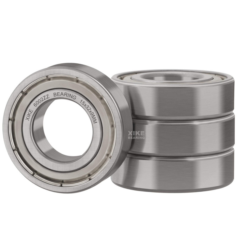 XiKe Roulements à billes 6002ZZ 15x32x9mm - Acier 100Cr6 - Double joint métallique - Pré-lubrifié - Lot de 4. XiKe Roulements à billes 6002ZZ 15x32x9mm - Acier 100Cr6 - Double joint métallique - Pré-lubrifié - Lot de 4.