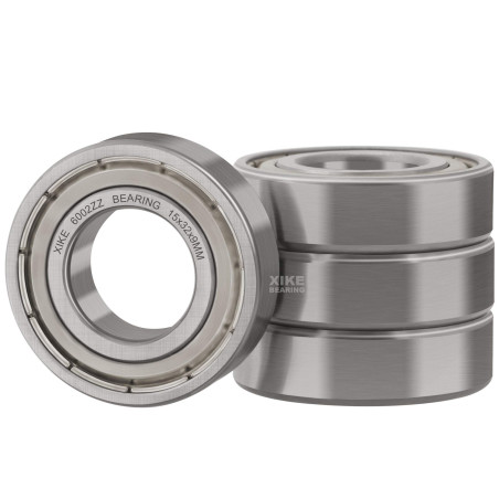 XiKe Roulements à billes 6002ZZ 15x32x9mm - Acier 100Cr6 - Double joint métallique - Pré-lubrifié - Lot de 4.