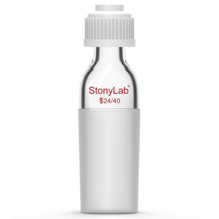 StonyLab Thermomètre Inlet Adaptateur avec 24/40 Joint Intérieur, 80mm de Hauteur, pour Appareil de Distillation