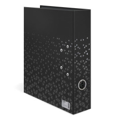 HERMA 20120 Classeur A4 Color noir 7 cm de large en carton avec impression intérieure pour l'école et le bureau Classeur à annea